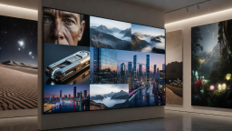 Midjourney v6 art showcase displaying photorealistic thumbnails and background art